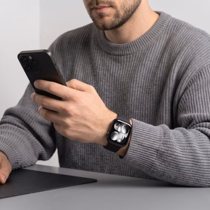 Tech-Protect silikona siksniņa Apple Watch 44 / 45 / 46 / 49 mm, melna