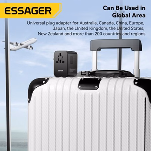 Lādētājs Essager Travel Global 1 Melns 35W (2xPD / 3xQC3.0) (EU / US / UK)