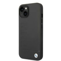 Viedtālruņa apvalks BMW BMHMP14MSLLBK iPhone 14 Plus 6.7 "melns / melna cietais apvalks Paraksta Logotipa Iespaids Magnētiskais
