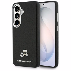 Karl Lagerfeld maciņš Saffiano KC Metal Logo MagSafe Samsung Galaxy S26 melns
