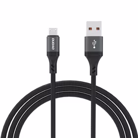 Dudao L3SM USB-A - MicroUSB 3A 1.2m pīts kabelis - melns