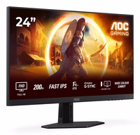 AOC G4 24G4HRE computer monitor 60.5 cm (23.8") 1920 x 1080 pixels Full HD LED melns, sarkans