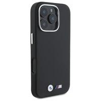 BMW M Edition Kevlar ietīts metāla iPhone 16 Pro Max apvalks - melns