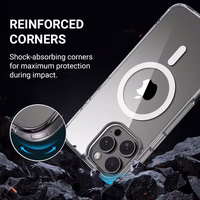 Crong Clear MAG Cover - iPhone 16 Pro MagSafe maciņš (Clear)