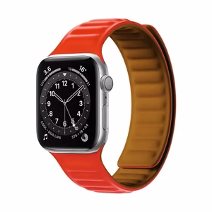 Magnetic Strap Magnētiskā Siksniņa Rokassprādze Apple Watch 38/40mm - sarkana