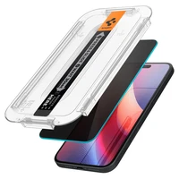 Spigen Glas.tR EzFit Privacy rūdītais stikls iPhone 15/16 ar adapteri (2 gab.)
