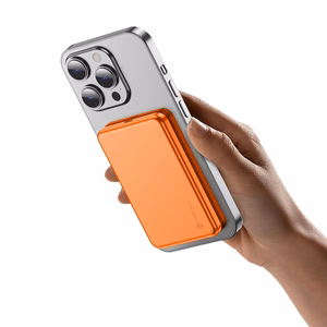 Forcell F-Energy Slim F5K9 ārējais akumulators, saderīgs ar MagSafe, 5000 mAh, 15 W, QC 4.0, PD 3.0, oranžs