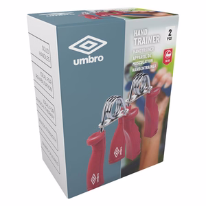 Umbro plaukstas espanderi, 15 kg, 2 gab., sarkani