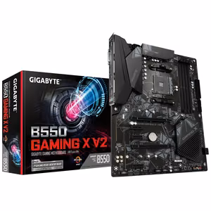 Материнская плата GIGABYTE AMD B550 SAM4 ATX DDR4 4 слота 3xPCI-Express 3.0 1x 1xPCI-Express 4.0 16x 2xM.2 1xDVI-D 1xHDMI 2xUSB 2.0 4xUSB 3.2 1xPS/2 1xRJ45 B550GAMINGXV21.3