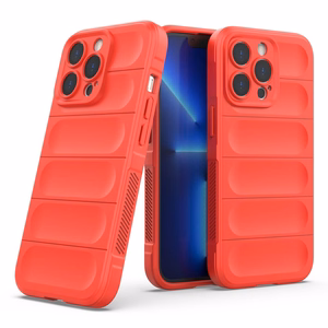 Magic Shield viedtālruņa apvalks iPhone 13 Pro Max elastīgs bruņu sarkanas krāsas vāks