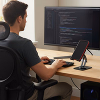 Forcell F-GRIP Fold Stand 2 360 galda turētājs - pelēks