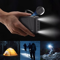 Dudao K11 Pro 20000mAh portatīvais lādētājs ar iebūvētiem kabeļiem - balta