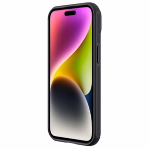 Nillkin CamShield Pro magnētiskais viedtālruņa apvalks iPhone 15 Plus ar kameras aizsardzību - melns