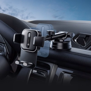 Автомобильный держатель телефона Forcell F-Grip Guardian лобовое стекло / приборная панель чёрный