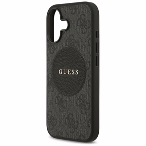 Guess 4G Circle Classic Logo Magnētiskais viedtālruņa apvalks iPhone 17 - melns