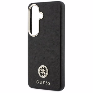 Guess maciņš Rhinestone Round Logo MagSafe priekš Samsung Galaxy S26 melns