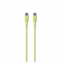 PURO ICON Soft kabelis - Kabel USB-C do USB-C 1,5 m (Matcha zaļš)