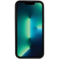 Audi sintētiskās ādas viedtālruņa apvalks MagSafe iPhone 13 Pro Max - melns