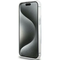 Karl Lagerfeld KLHMP15XHMRSKHH iPhone 15 Pro Max 6.7" balts ar statīvu Viedtālruņa apvalks Karl Head MagSafe