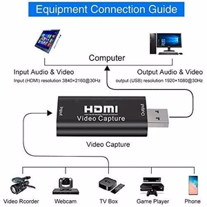 HDMI–USB2.0 video uztveršanas ierīce, 1080p 60Hz