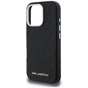 Karl Lagerfeld FW Stamped Karl MagSafe Case for iPhone 16 Pro - Black