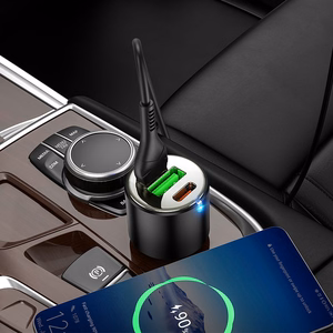 Auto lādētājs Hoco NZ6 PD45W 2xType-C/1xUSB-A melns