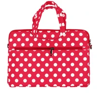 Wonder Portatīvais maciņš datoram 13–14 collas sarkans polka-dot raksts