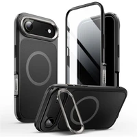 Supcase IBLSN Ares Flip Mag magnētiskais viedtālruņa apvalks MagSafe iPhone 17 Air - melns
