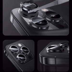 Benks rūdīts stikls Glass Warrior kameras lēcas aizsargs iPhone 16 Pro/16 Pro Max (3 lēcas), sudraba