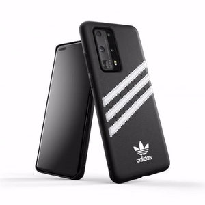 Adidas OR veidots apvalks PU Huawei P40 - melna un balta