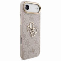 Guess 4G Charms Collection Magnētiskais viedtālruņa apvalks iPhone 17 Pro - brūns