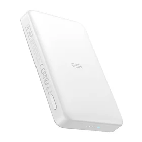 Magnētiskais portatīvais lādētājs ESR Qi2 MagSlim 10000mAh (balts)
