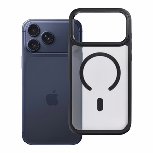 Aizsargvāciņš ierīcei iPhone 18 Pro Max / 17 Pro Max: Forcell F-Protect Smoke Hybrid Premium, saderīgs ar MagSafe, krāsa – melna