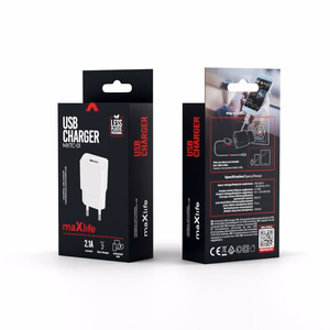 Maxlife MXTC-01 lādētājs 1x USB 2.1A balts