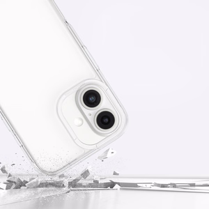 AmazingThing Minimal viedtālruņa apvalks iPhone 16 Plus silikona apvalks - caurspīdīgs