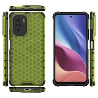 Honeycomb apvalks bruņu apvalks ar TPU buferi Xiaomi Redmi K40 Pro+ / K40 Pro / K40 / Poco F3 zaļš