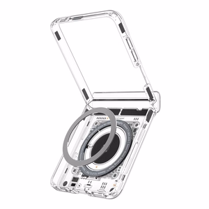 Spigen Ultra Hybrid Pro MagSafe maciņš, paredzēts Samsung Galaxy Z Flip 8 Neo One, pelēks un melns