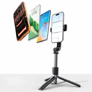 Selfiju nūja Orico SPV90 alumīnija mini statīvs Bluetooth 360 grādu rotācija - melna
