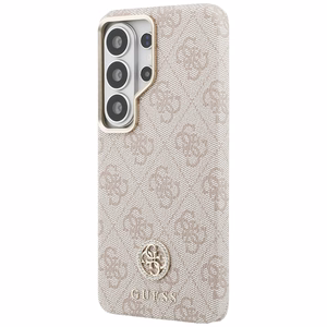 Guess 4G Rhinestone Round Logo MagSafe Case for Samsung Galaxy S26 Ultra - Pink