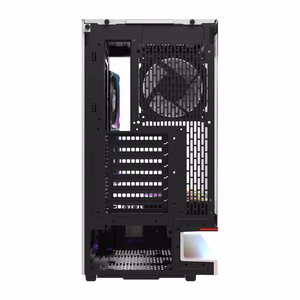 DarkFlash F1 ATX datora korpuss ar 6 ventilatoriem, balts