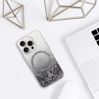 Tel Protect Moonlite Magnētiskais apvalks viedtālrunim iPhone 16 Plus melns caurspīdīgs