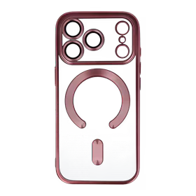 Metallic Magsafe maciņš iPhone 16 Pro rozā