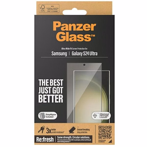 PanzerGlass Ultra-Wide Fit rūdītais stikls ar aplikatoru Samsung Galaxy S24 Ultra