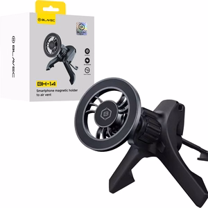 Blavec Automašīnas turētājs BH-14 magnētisks Magsafe uz gaisa restēm (BH14-MAVB) melns