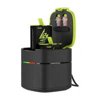 TELESIN Box divkanālu lādētājs GoPro Hero 12 / 11 / 10 / 9 kamerām (ātra uzlāde)