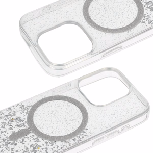 Tel Protect Moonlite Magnētiskais viedtālruņa apvalks Iphone 15 Pro Max sudraba caurspīdīgs
