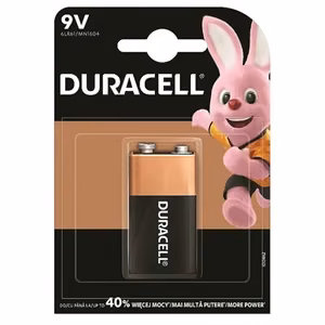 Duracell Basic MN1604 – sārma 9 V baterijas, 1 gab.