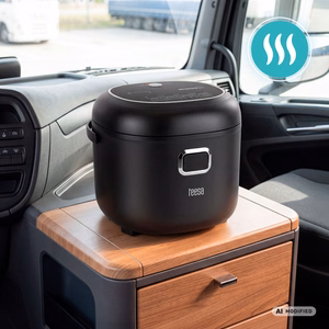 TEESA ceļojumu multivārāmais katls un rīsu vārītājs, 2 l, 12–24 V / 230 V, 350 W