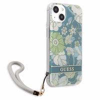 Guess GUHCP13MHFLSN iPhone 13 6.1" zaļš/zaļš cietais apvalks Ziedu Siksniņa