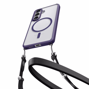 Spigen Ultra Hybrid Mag MagSafe maciņš priekš Samsung Galaxy S26+ - caurspīdīgs tumši zils